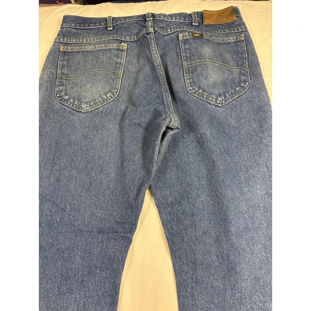Vintage Lee Rider Jeans Mens 36x30 Heritage 90s 100% Cotton Straight Made in USA